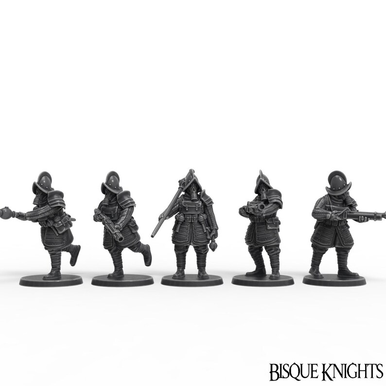Bisque Knights Mage Hunters matchlocks Saint Decent Etsy