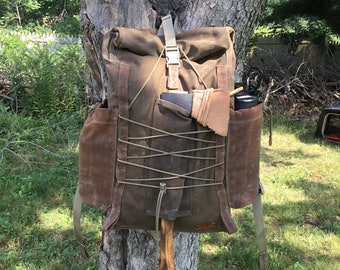 etsy canvas backpack