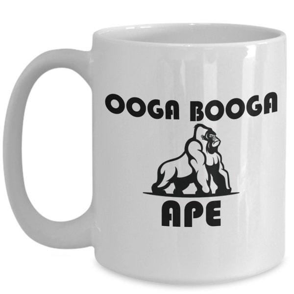 Ooga Booga Affe - Börsen humor - stonk - lustiger Trader Broker Kaffeebecher Geschenk
