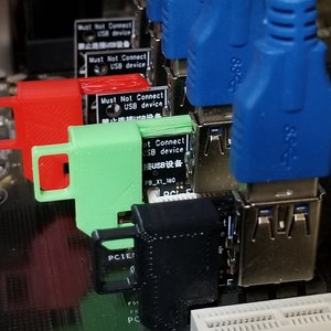 6 PCIe Riser Insert Locking Keys | SideSlide PCIe Clips for USB 3.0 Mini Risers in Crypto Mining Rigs | Crypto Currency Mining