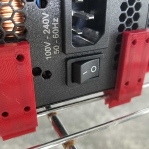 ATX Power Supply Mount for Wire Rack Shelving | Used in CPU, Graphics Card, and Hard Drive Crypto Currency Mining Rigs