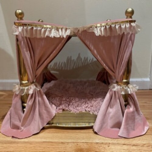 rose gold dog bed