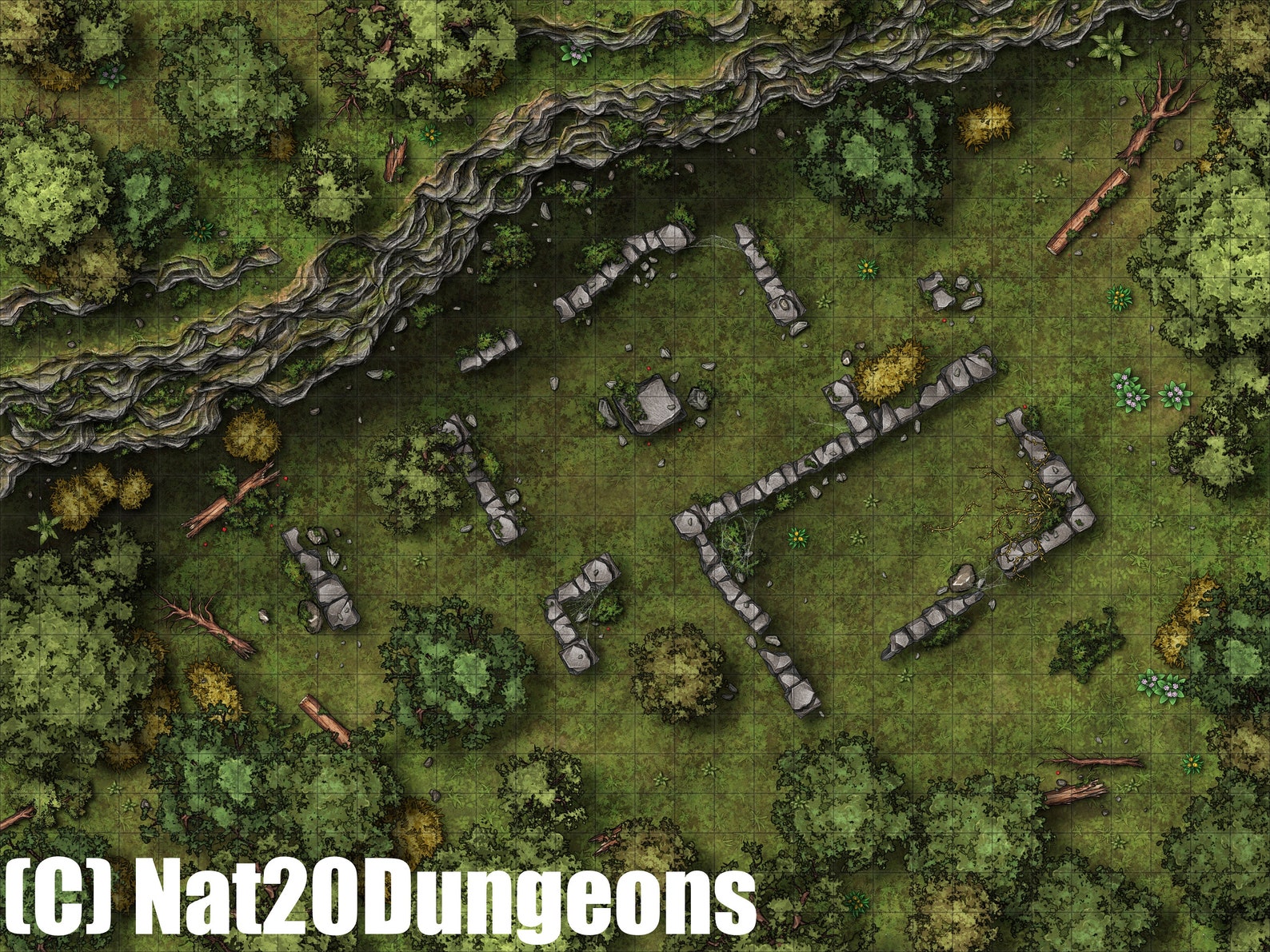 Forest Ruins Battle Map Dnd Battle - Il 1588xN.4362235052 S1le 