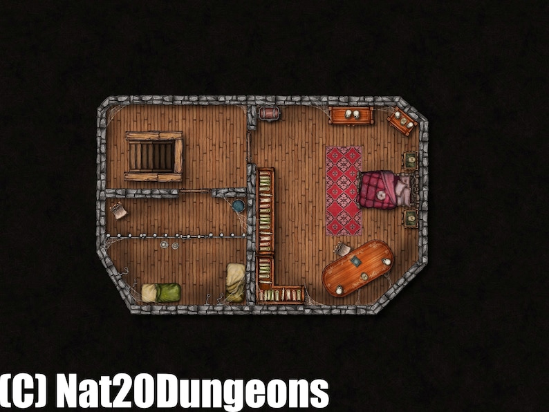 Witch / House Battle MAPS, Dnd Battle Map, D&D, Battlemap, Dungeons and