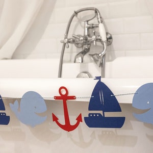 Marine theme garland handmade from quality paper