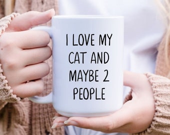 Cat Mugs For Women Microwave Safe Cat Owner Gift Cat Owner Coffee Mug Cat Coffee Cup