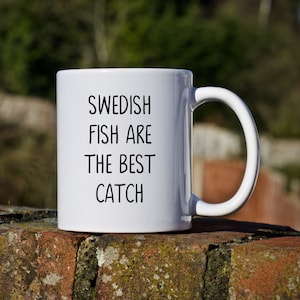 Swedish Fish Mug Swedish Fisherman Mug Swedish Fish Cup Swedish Fish Gift For Fisherman Gift Unique Fish Gift Swedish Fish Enthusiast Gift