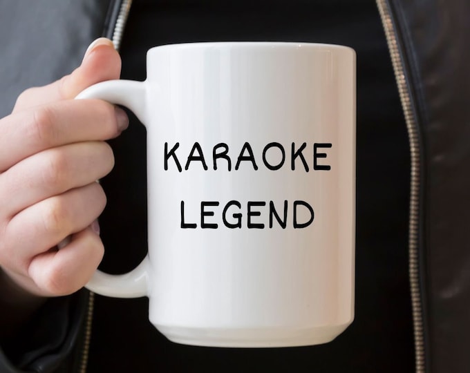 Karaoke Mug Music Lover Gift Singer Mug Karaoke Lover Gift For Musician Gift Musical Mug Karaoke Present DJ Mug Popstar Performer Band Mug