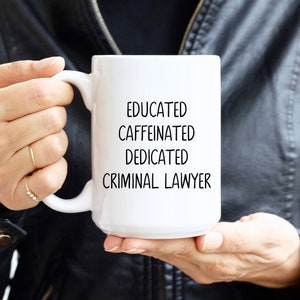 Criminal Lawyer Mug Criminal Attorney Coffee Cup Legal Mug Law Student Gift Criminal Lawyer Coffee Mug Bar Exam Gift For Lawyer 画像 1