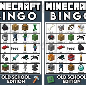 DOWNLOAD DIGITAL - Pixel Mining Game 32 Bingo Cards inclui cartão de visita e chips