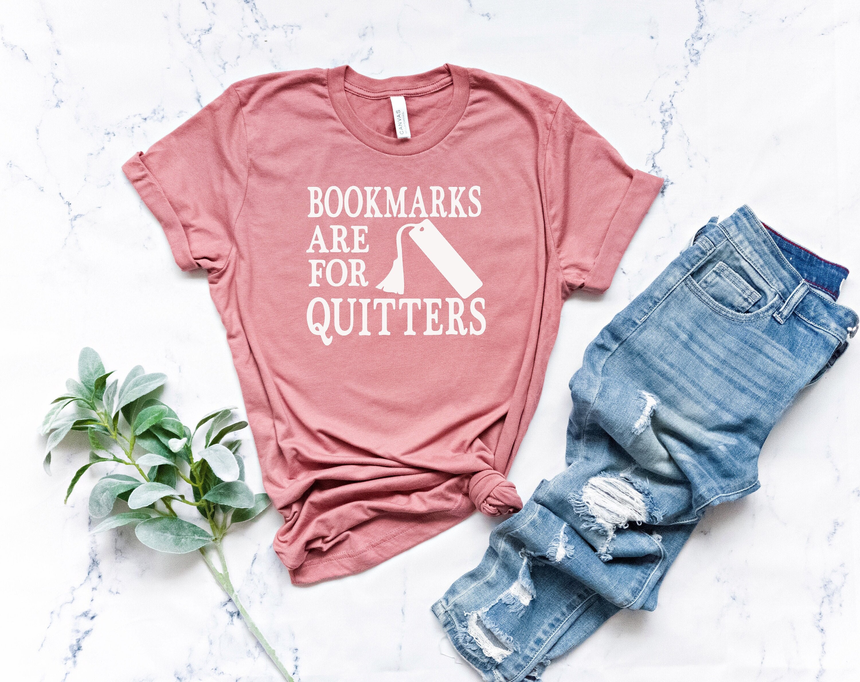 Bookmarks Are For Quitters Shirt Book Lover Gift Shirt Etsy
