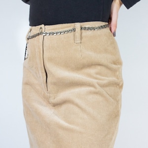 Vintage corduroy mini skirt.