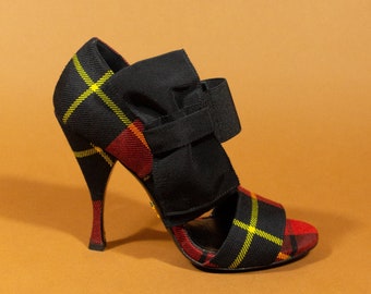 Prada Milano “calzature tartan rosso” tartan sandals