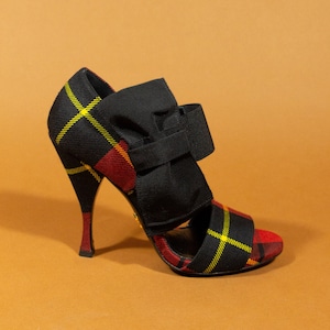Prada Milano “calzature tartan rosso” tartan sandals