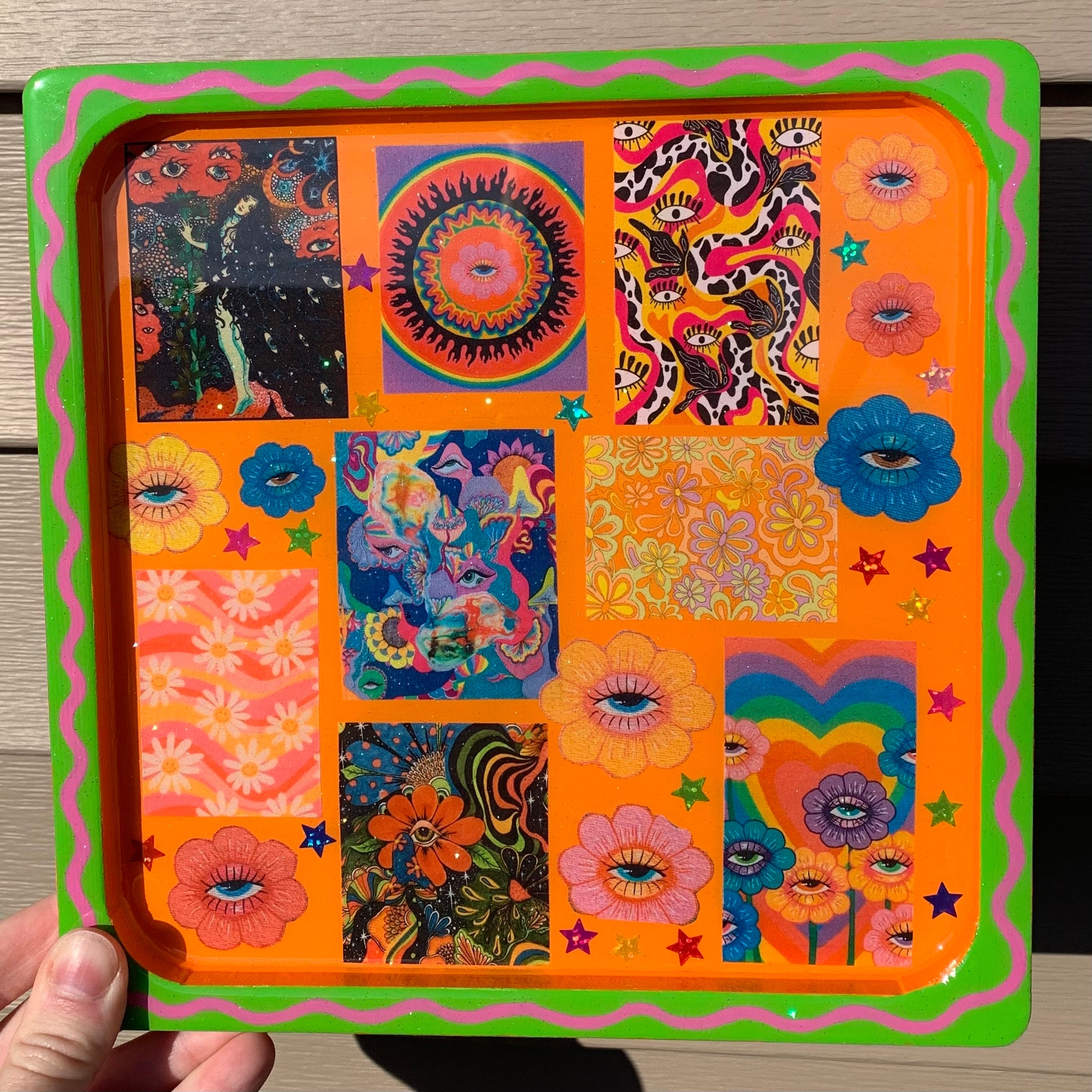 CUSTOM ROLLING TRAY 8x8 Handmade Tray Oneofakind Comes Etsy