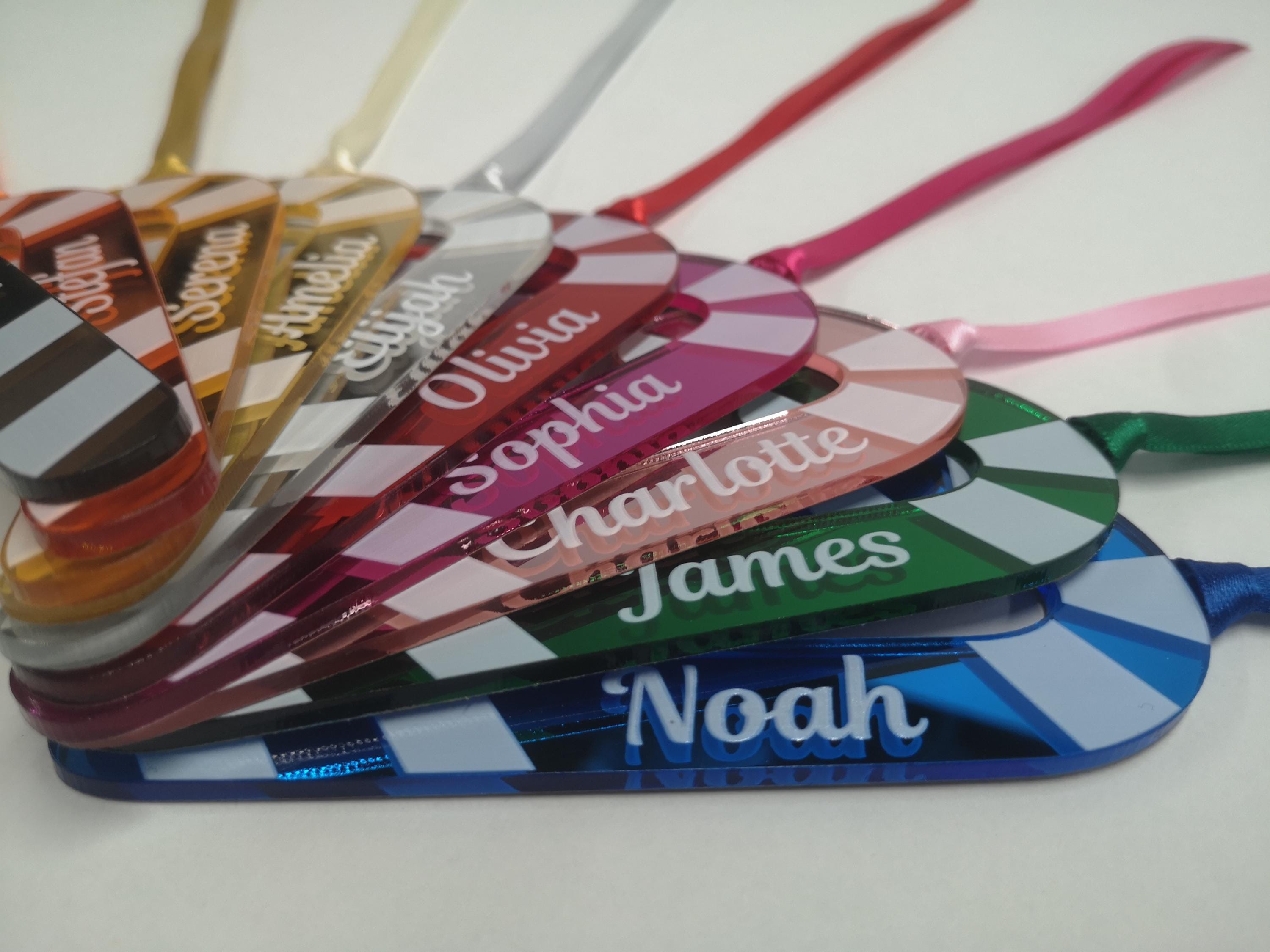 Personalised Mirror Candy Cane Bauble | Mirror Acrylic | Christmas | Name Tag | Tree Bauble | Decoration | Colour Options | Festive Ornament