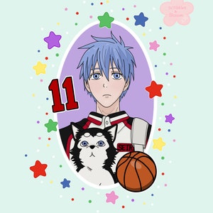 Kuroko, Basketball sports Anime inspired Art Print! A4/A5 Prints!
