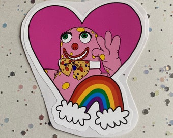 Alpha Marketing UK Mr Blobby Waving Pin Brooch - Novelty Collectible Badge For Fans
