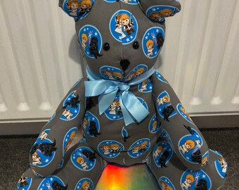 Handgemaakte teddybeer van Star Wars-stof!