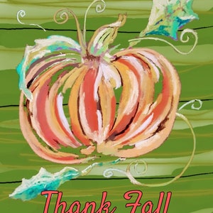 Impresión de arte de otoño cartel agradecido cartel de otoño decoración de otoño pintura de calabaza impresión de agradecimiento lindo cartel de otoño arte de acción de gracias cartel de Halloween