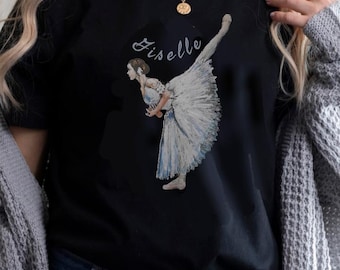 Giselle TShirt, Dance Shirt, Ballet Teacher, Ballerina Shirt, Giselle Ballet Shirt, Dance Lover Gift, Arabesque on Pointe , Giselle Penche