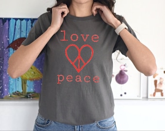 Peace Sign Shirt, Peace Shirt, Peace Sign T-Shirt, Peace T-Shirt, Peace Symbol, Peace Tee, Peace Symbol Shirt, Hippie T-Shirt, Love Peace
