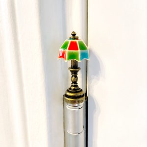 Vintage Lamp Hinge Head: Art Deco Magnetic Door Decor