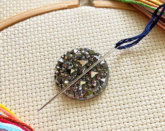 Gunmetal Magnetic Needle Minder: Sewing, Cross Stitch, Quilting