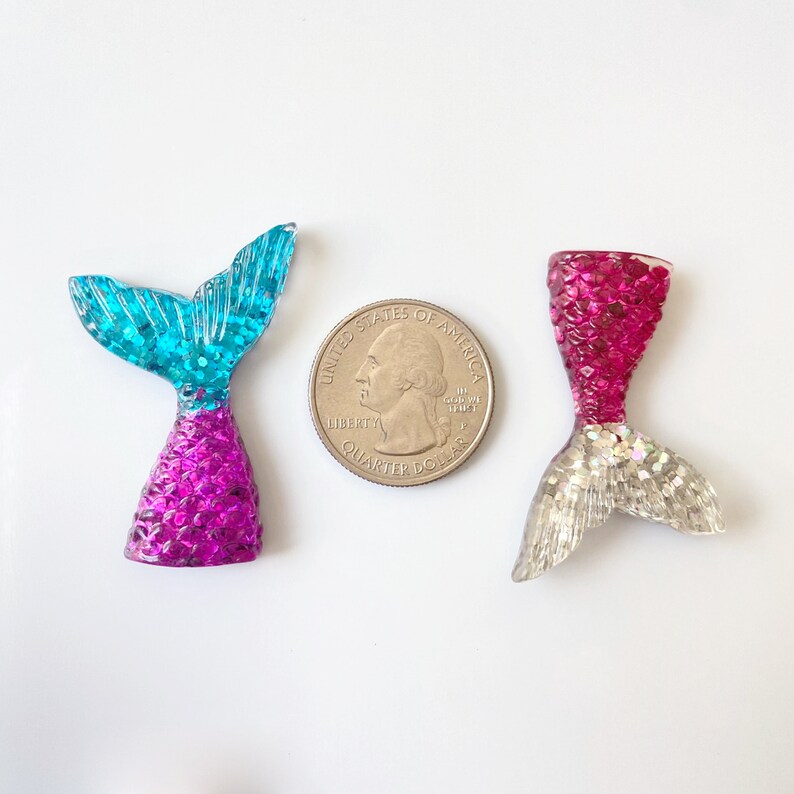 Mermaid Magnets: Iridescent Scale & Tail Decor, Set of 10 - Etsy