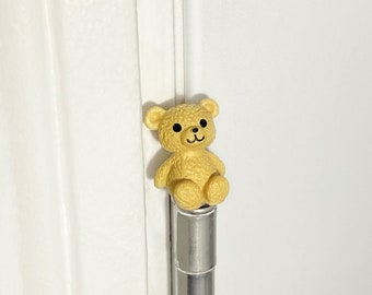 Teddy Bear Hinge Head: Magnetic Door Decor Topper