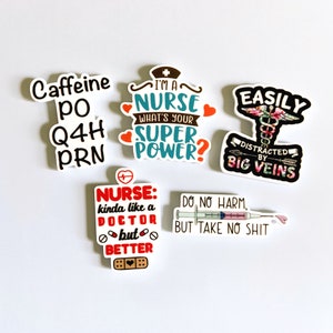 Nurse Magnets | Funny Fridge Magnets for Nurses Medical | Nurse Decor | Nurse Gifts | Nurse Life | Stocking Stuffers | Nurse To Be