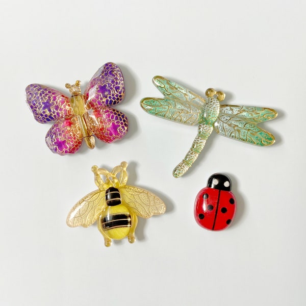 Insect Magnets, Animal Magnets, Butterfly Magnets, Lady Bug, Dragonfly, Bumble Bee Magnets, Cute Magnets for Fridge Office Classroom Locker