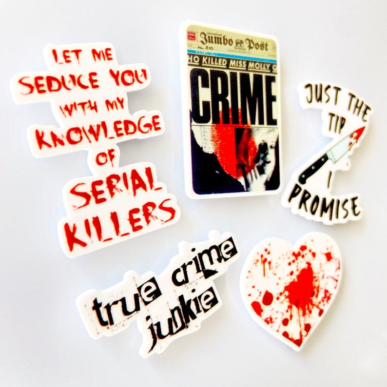 True Crime Magnets Magnet Sets for Fridge or Bulletin Board True Crime Gifts Serial Killers True Crime Decor True Crime Fan image 8