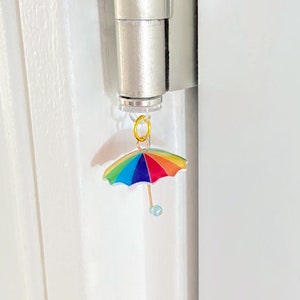 Hinge Head Umbrella, Hinge Topper, Miniature Magnetic Figurine Door Decor, Whimsical Quirky Decor, Hanging Hinge Decoration, Gifts Under 15
