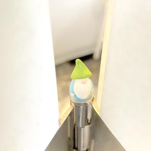 Magnetic Gnome Hinge Head: Whimsical Door Decor