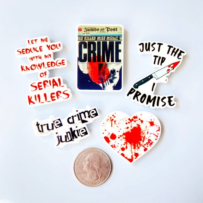 True Crime Magnets Magnet Sets for Fridge or Bulletin Board True Crime Gifts Serial Killers True Crime Decor True Crime Fan image 2