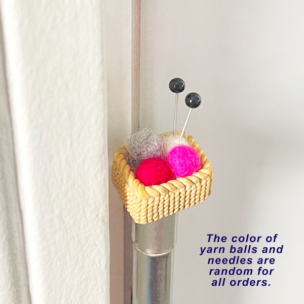 Yarn Basket Hinge Topper: Cottagecore Knitting Decor