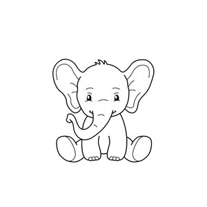 Baby Elephant SVG Baby Elephant PNG Baby Elephant SVG - Etsy