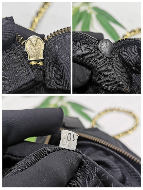 Prada Bag Authentic Vintage Prada Chain Sling Bag Blac Nylon