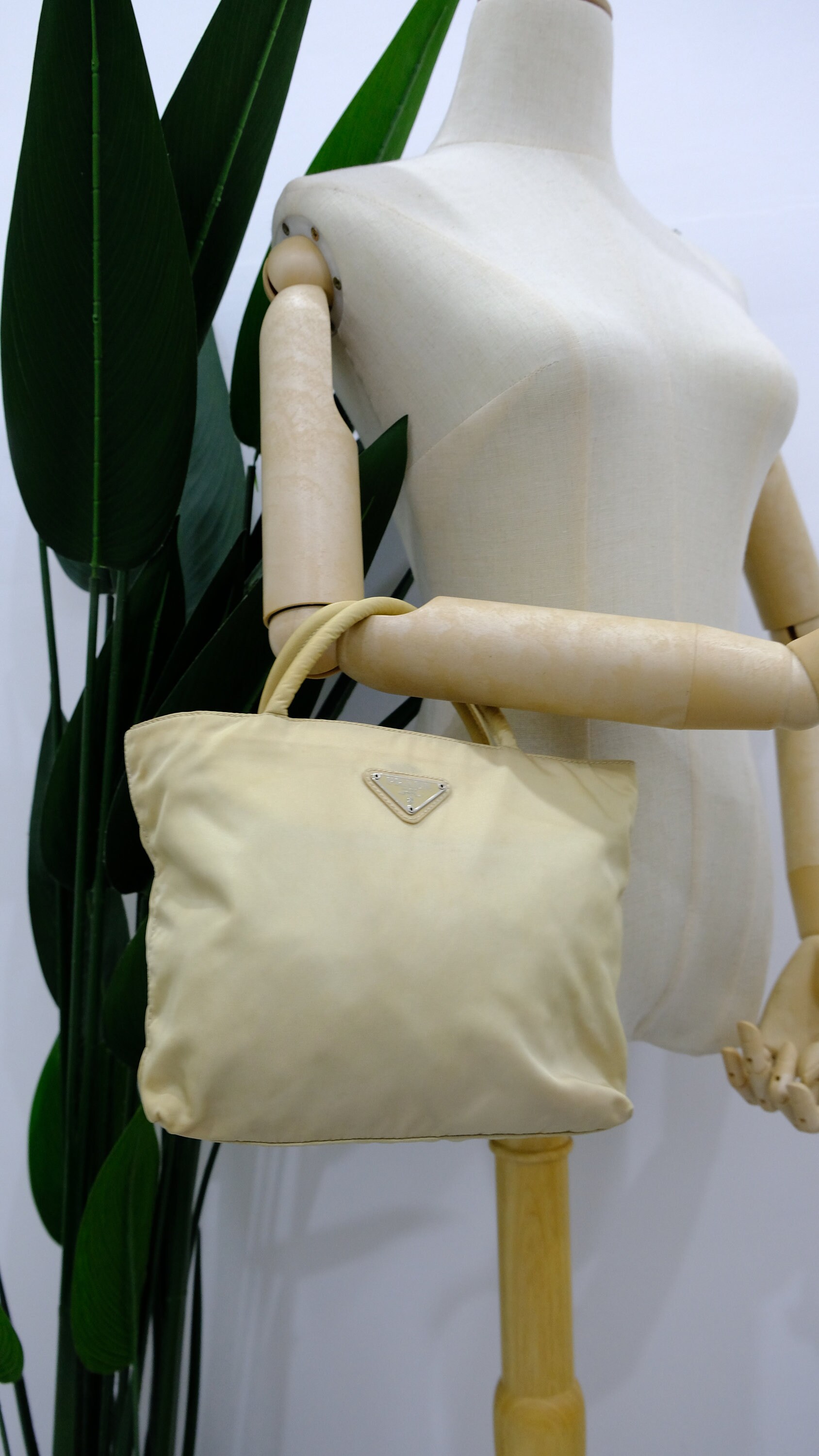 Prada Nylon Tote - Beige