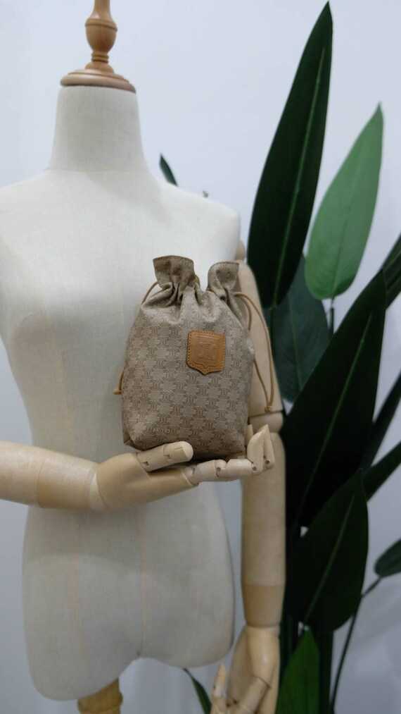 Celine Vintage Mini Macadam Crossbody Bag Gem