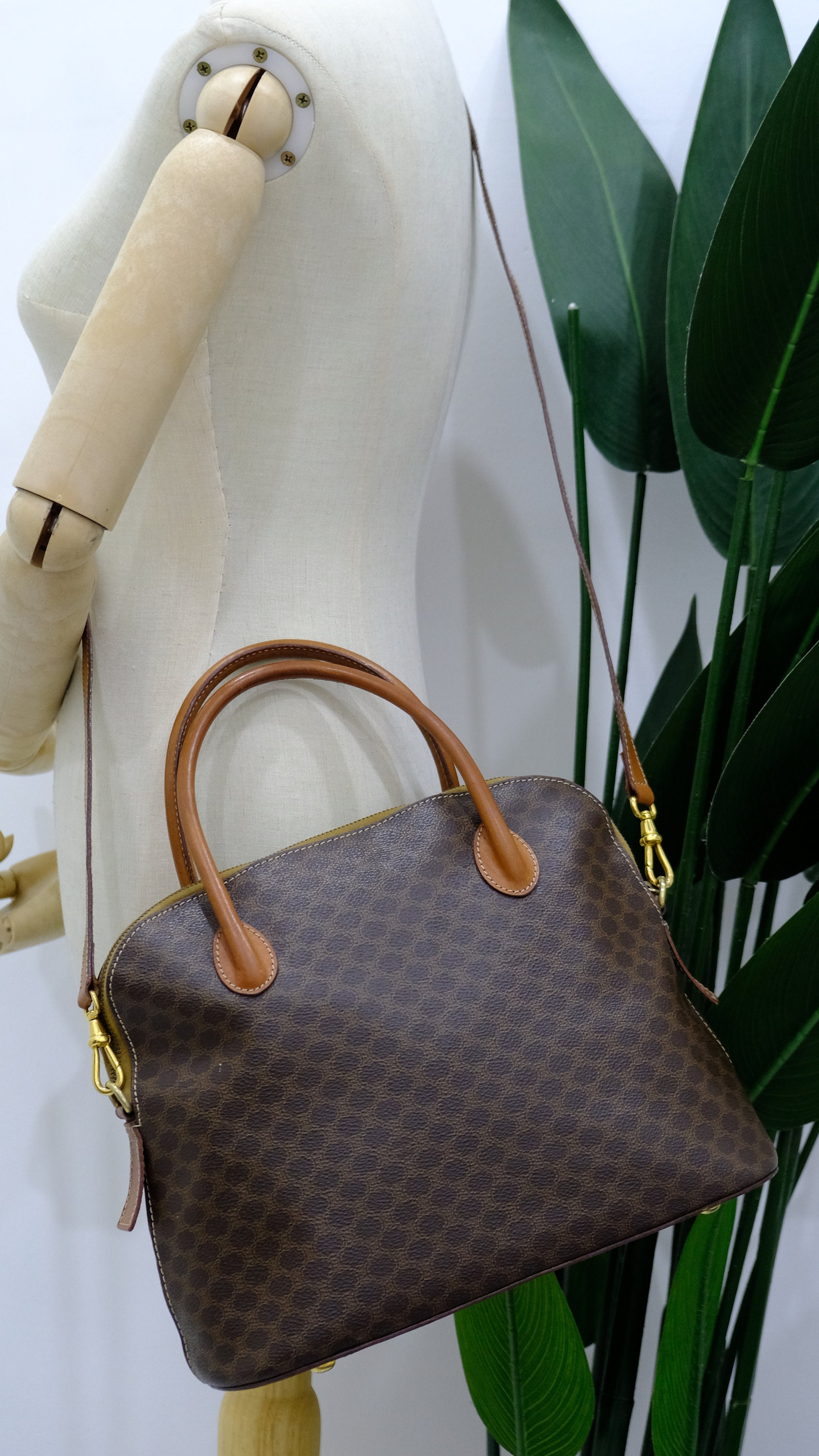 Celine Bag Authentic Brown Celine Alma Bag 