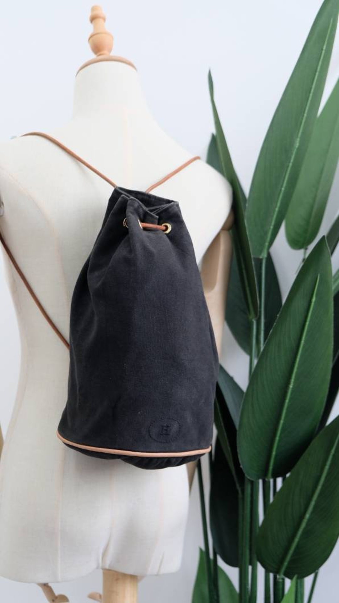 Hermes shop drawstring bag