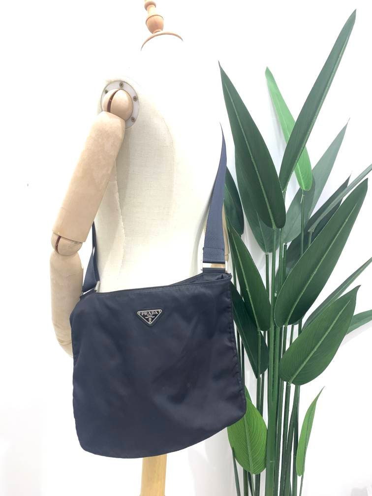 Authentic Prada Small Black Nylon Cross Body Shoulder Bag -  Israel