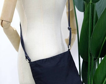 Prada Black Tessuto Nylon Soft Calf Leather Trim Cross Body Bag