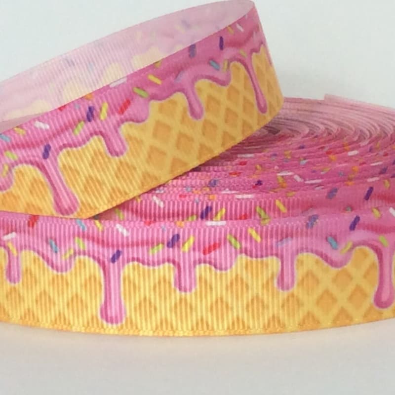 Ice Crunch Ribbon Ice Cream Ribbon - Etsy