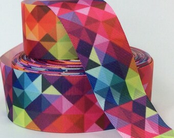 Jewel Tones - 1.5" - Printed Grosgrain Ribbon