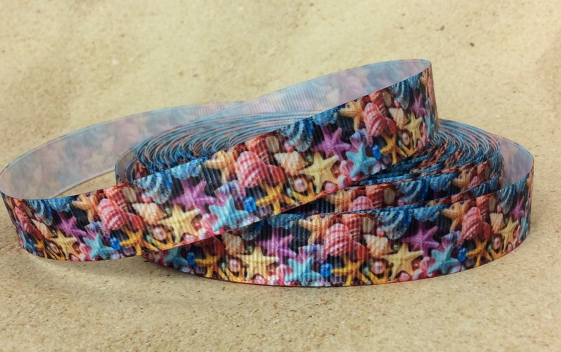 Shell Ribbons Pretty Shells & Starfish - 5/8