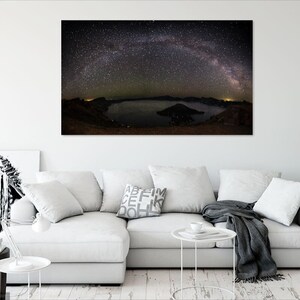 Milky way shines over crater lake national park | Wall art from Oregon| Oregon art | astro | national park photo