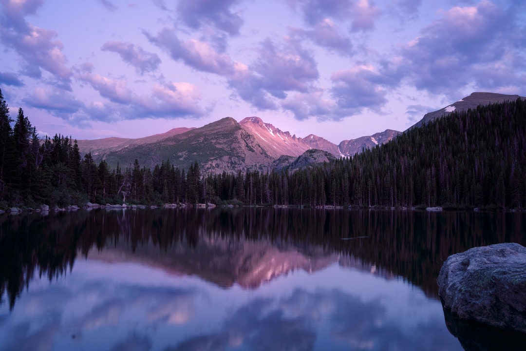Bear Lake Reflections in the Rocky Mountain National Park in Colorado ...